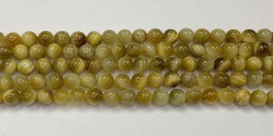 Natural Tiger Eye Round Shape 16 Inch Smooth Polish Stone Beads