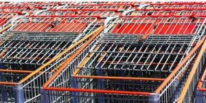 Stainless Steel Shopping Trolley