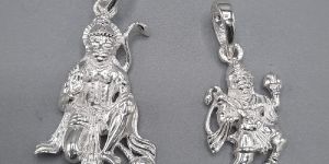 Sterling Silver Hanuman Pendant