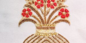 Handmade Flower Pot Style Patches (Motives)