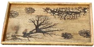 Beautiful Pinewood Designer Tray