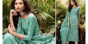 Cotton Party Wear Suit