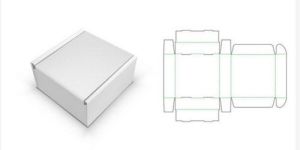 12x12x8 Inch White Corrugated Packaging Box