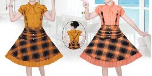 Girls Top with Suspender Skirt