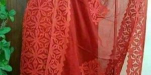 Applique Cut Work Dress Material