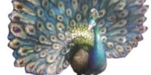 Fiber Peacock Statue