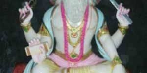 Marble Vishwakarma Statue