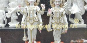 Marble Laxmi Narayan Statue