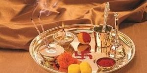 Brass Pooja Ki Thali