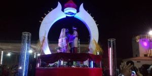 Diamond Shaped Revolving Stage