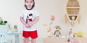 Kid Cotton T-Shirt Shorts Set