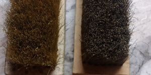 Plastic Handle Blister Brass Wire Brush