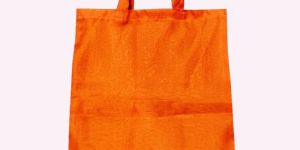 Orange Colour Fabric Shopping Bags
