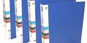 Ring Binder Plastic Box File -A4 Size File for Certificates and Documents Office documents and C