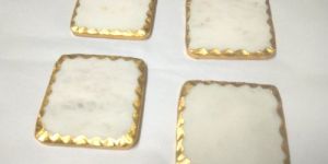 Marble Gold Coaster