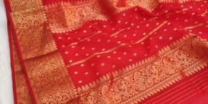 Zari Work Chanderi Katan Silk Saree