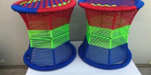 Indoor Outdoor Cane Stool Mudha Sitting Chair