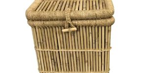 Handmade Bamboo Laundry Basket for Home