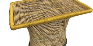Rectangular Bamboo Mudha Table(XL-Size) For Home, Hotels