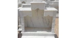 Hindu White Marble Temple for Home Decorative