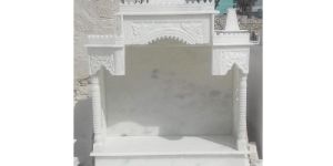 White Marble Temple for Home Hand Crafted