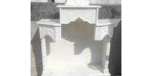 Hindu White Marble Temple for Home