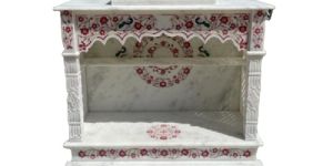 White Indian Marble Temple Stone Crafts for Home Decor