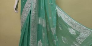 Exclusive Banarasi Chiffon Khaddi Silk Sarees
