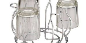 Round Glass SS Stand