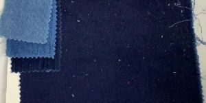 Ribless Indigo Cotton Lycra Suiting Fabric