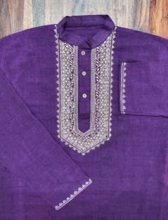 Mens Purple Kurta
