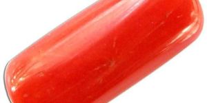 Oval Red Coral Precious Gemstone