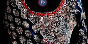 Ajrakh Designer Mirror Work Blouse