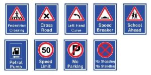 Road Steel Signages