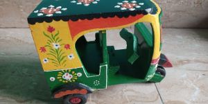 Wooden Small Pass Taxi with Hand Painted