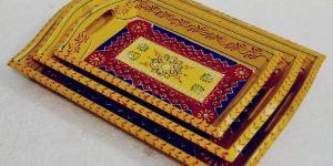 Yellow Colour Set of 3 PC Serving Tray Set