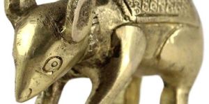 Brass Mushak Maharaj Statue