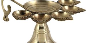 Brass Panchmukhi Diya
