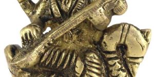 Brass Saraswati Mata Statue