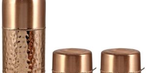 Copper Bottle with Glass Set