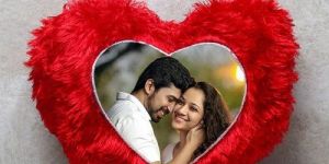 Sublimation Heart Cushion