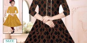 Girls Rayon Frock Kurti