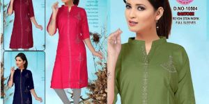 Ladies Rayon Stone Work Kurti