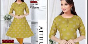 Ladies Rayon Umbrella Kurti