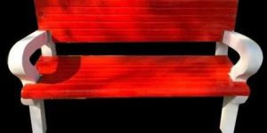 Red RCC Garden Bench