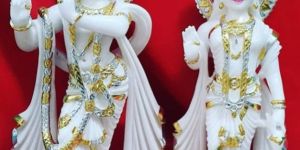 Stone Radha Krishna Statue