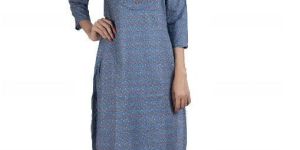 Ladies Round Neck Kurta Pant Set