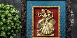 White Metal Radhe Krishna Matki