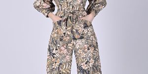 Womens Love for Water Lilys Jumpsuit