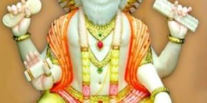 Marble Vishwakarma Statue